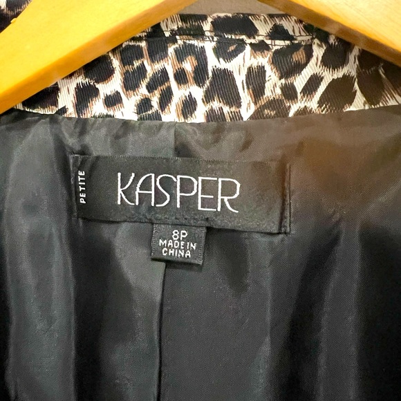 Kasper Leopard Print Blazer - Picture 3 of 3